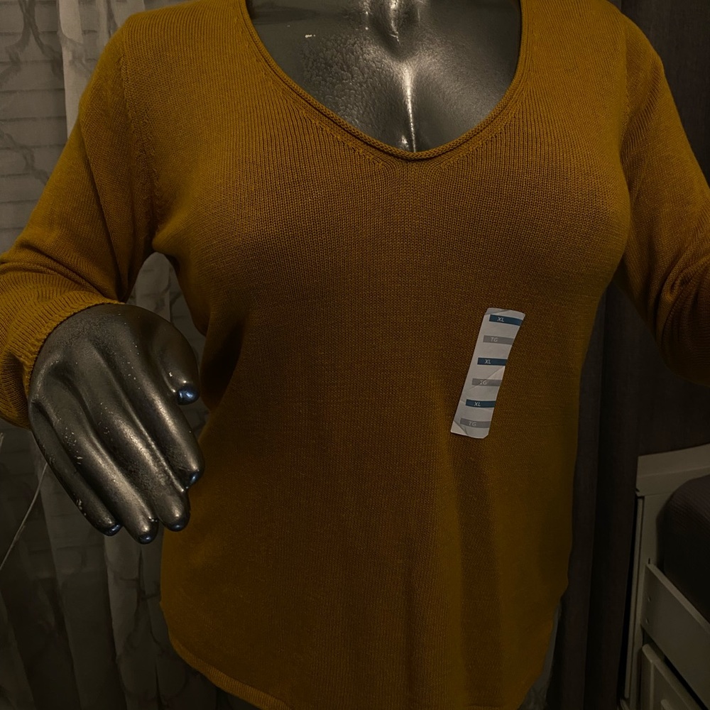Mustard color sweater